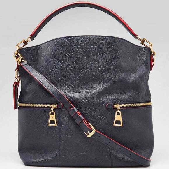 Louis Vuitton Marine/Rouge Monogram Empreinte Leather Melie Bag - Picture 1 of 12